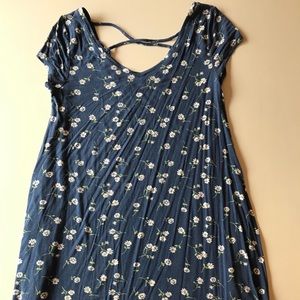 Floral Tee shirt dress